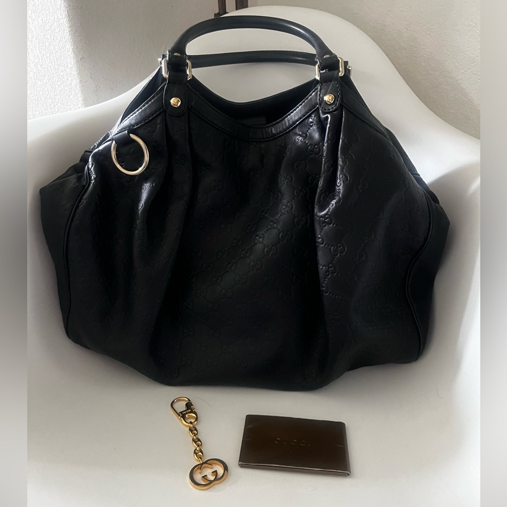 🔥Gucci Gorgeous Large Gucci Sukey Bag! Leather